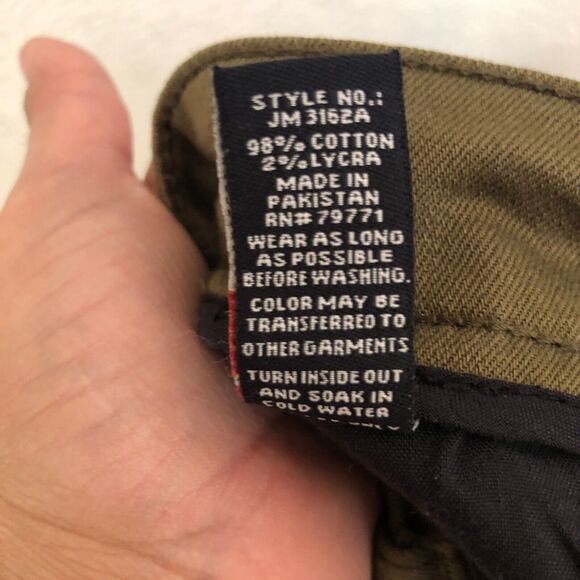 Jordan Craig Legacy Edition Jeans AARON ripped Olive Green slim 34 x 32 knee - Picture 7 of 8